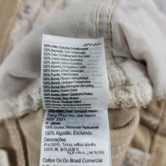 Cotton On “Mom Jeans” Beige  in Color relaxed straight Women's Size 4 - Picture 6 of 11